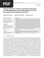 Optimal conductor selection and capacitor placement in radial distribution system using nonlinear AC load flow equations and dynamic load model