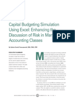 capital budgeting simulation - article