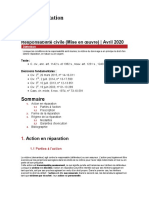 Fiche D'orientation - Responsabilité Civile (Mise en Œuvre)