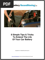 8 Simple Tips & Tricks To Extend The Life of Your Car Battery