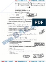 Devoir Synthése N°1 Avec Correction - Mathematique - Bac Science - Lycée Pilote Sfax