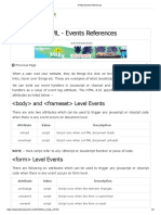 HTML Events References