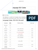 HTML Language ISO Codes