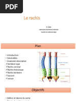 Anatomie Biomecanique Rachis | PDF | Vertèbre | Colonne vertébrale