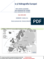 EUROPA - Tarmuri Si Hidrografie