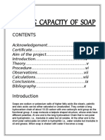 Foaming Capacity of Soap
