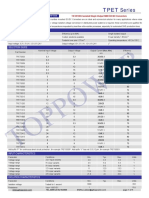 TPET 1W DC/DC Converters