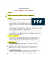 What Makes You Happy?: 1. How Long? 2. How Many Percent Can I Understand After One Time Listening? 3. Content