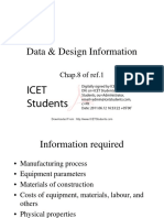 Data & Design Information: Icet Students
