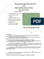 Service Instructions For The Staff FOR Fire Control Panel Ifs7002 Four Signal Loops