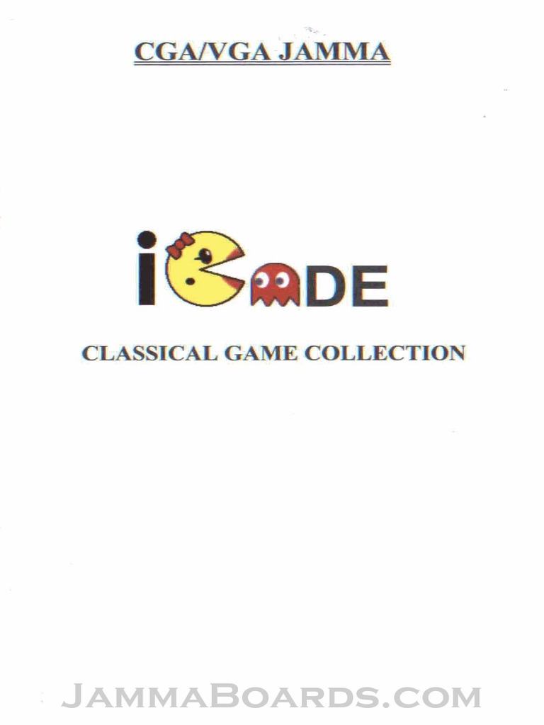 60In1 Icade Classic Arcade Manual Online PDF