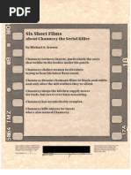 "Six Short Films About Chauncey the Serial Killer": A Broadside by Michael Arnzen (2006)