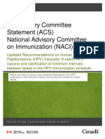 An Advisory Committee Statement (ACS) National Advisory Committee On Immunization (NACI) PDF