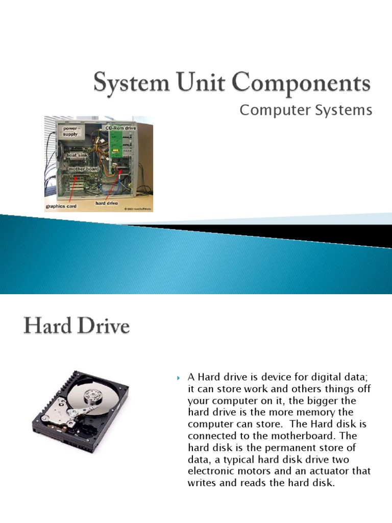 Systemunitcomponents 110217032152 Phpapp01 PDF | PDF | Bios | Computer ...