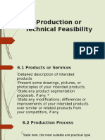 Production or Technical Feasibility