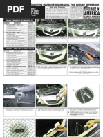 10 Up Acura Mdx Heavy Grille Installation Manual Carid