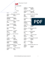 Placement Test B: PHOTOCOPIABLE © Pearson Education Limited 2011