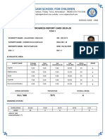 Udgam School Progress Report Card