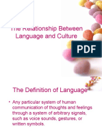 The Relationship Between Language and Culture