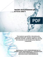 Genetički Mehanizmi Rekombinacije I Genetički Drift