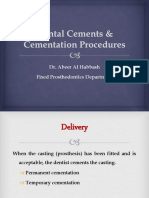 7 - DrAbeer's Lecture (Dental Cements & Cementation Procedures) PDF