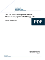 The U.S. Nuclear Weapons Complex: Overview of Department of Energy Sites