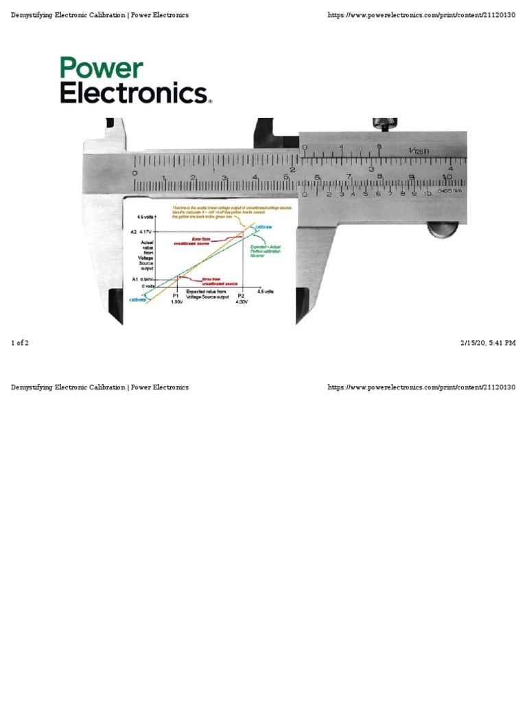 Understanding Electronic Calibration | PDF | Science & Mathematics ...
