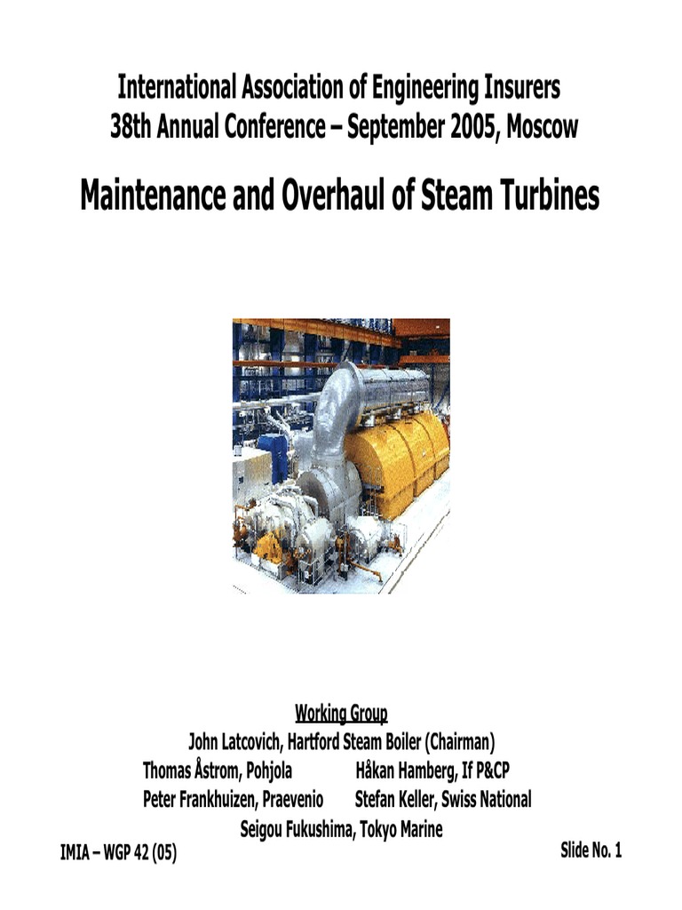 Steam Turbine Maintenance Overview | PDF | Science & Mathematics