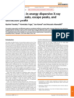 Artificial Peaks in Energy Dispersive X Ray Spectra