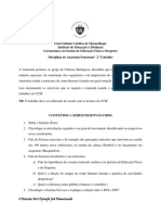 Ucm - Trabalho de Anatomia Funcional PDF