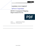 MODCO Shipping Improvement Process-Training Document 1 0