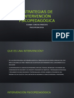 Estrategias de Intervención Psicopedagógica