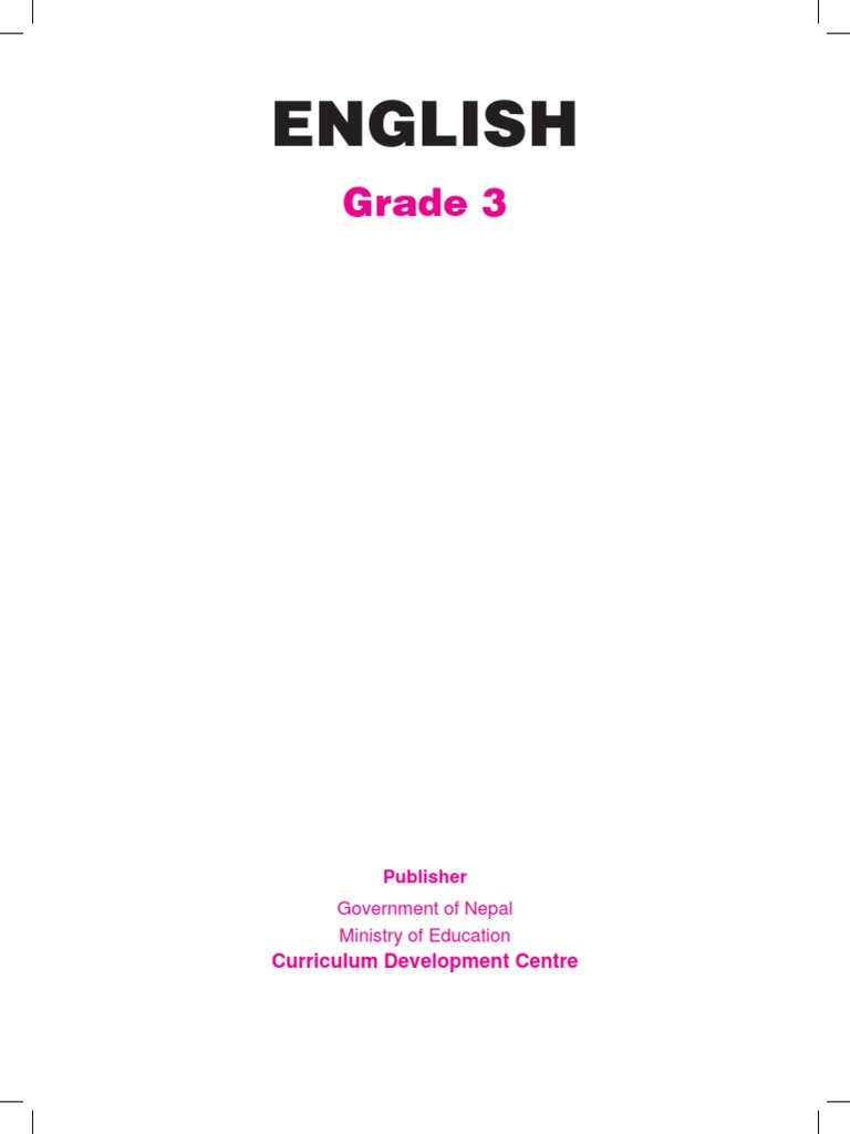 CDC2017 EnglishGrade-3 PDF | PDF | Curriculum