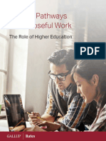Forging Pathways To Purposeful Work: The Role of Higher Education