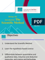 Biol 101 Lecture 01-Scientific Method PDF