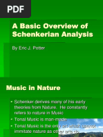 A Basic Overview of Schenkerian Analysis: by Eric J. Potter