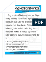 Filipino Reading With Comprehension