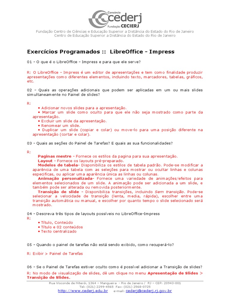 Guia Prático do LibreOffice Impress | PDF | Informática | Computação e ...