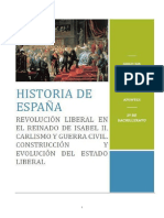 Tema 3. Revolución Liberal en el reinado de Isabel II (1833-1868) (Bloque 6a) (1)