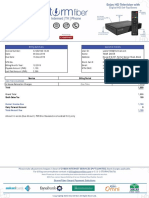 Billing Summary Customer Details: One Time Charges