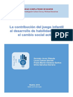 La Contribución Del Juego Infantil Al Desarrollo de Habilidades para El Cambio Social Activo