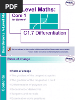 C1.7 Differentiation