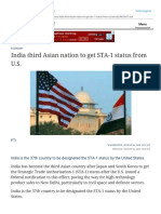 India third Asian nation to get STA-1 status from U.S. - The Hindu.pdf
