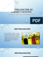 Neutralización de Grasas y Aceites