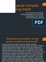 Energi Gerak Menjadi Listrik