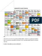 CALENDARIZACIÓN  DE  ACTIVIDADES  III SEMANA 2020