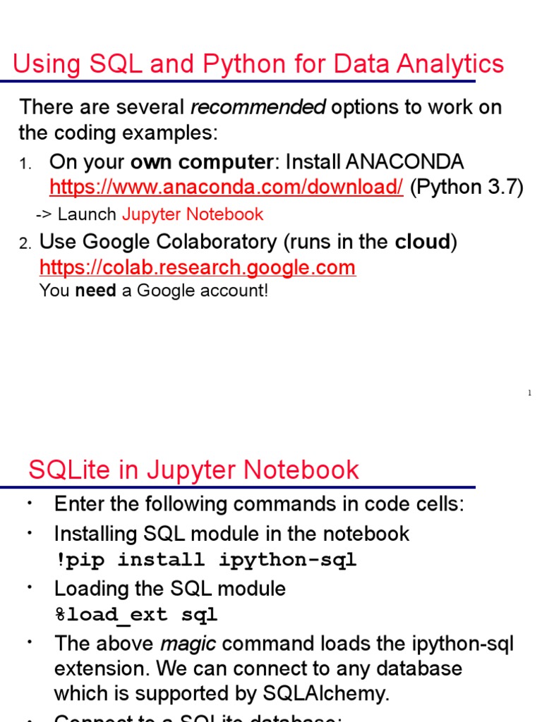 SQL Slides | PDF | Database Design | Table (Database)