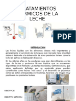 Tratamientos térmicos de la leche: pasteurización, UHT y esterilización