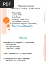 Resentation On Aïve Bayesian Lassification