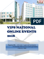 VIPS National Online Events 2018